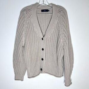 Arch4 Rotterdam Cashmere Cardigan Chunky Sweater  Sz OS